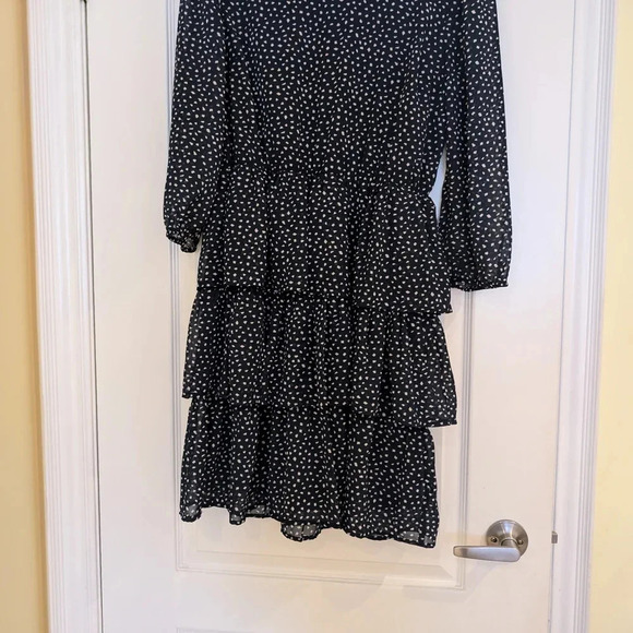Blue Polka Dot Tiered Dress only Brand Size Medium - Picture 2 of 7